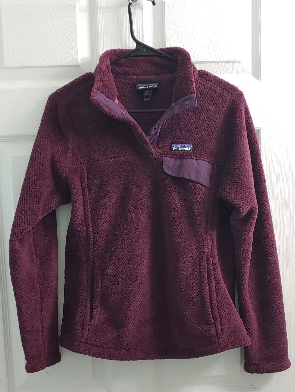 Patagonia Snap-T Pullover Women's Plum Purple Fleece Sweatshirt Size S